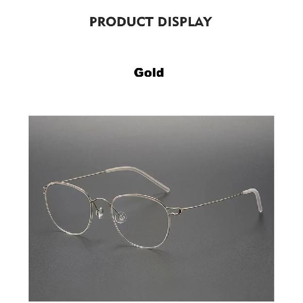 Denmark Brand Retro Oval Round Handmade Round Ultralight Air Titanium Glasses Frame Women Fashion Eyeglasses Eyeglass Man Robin