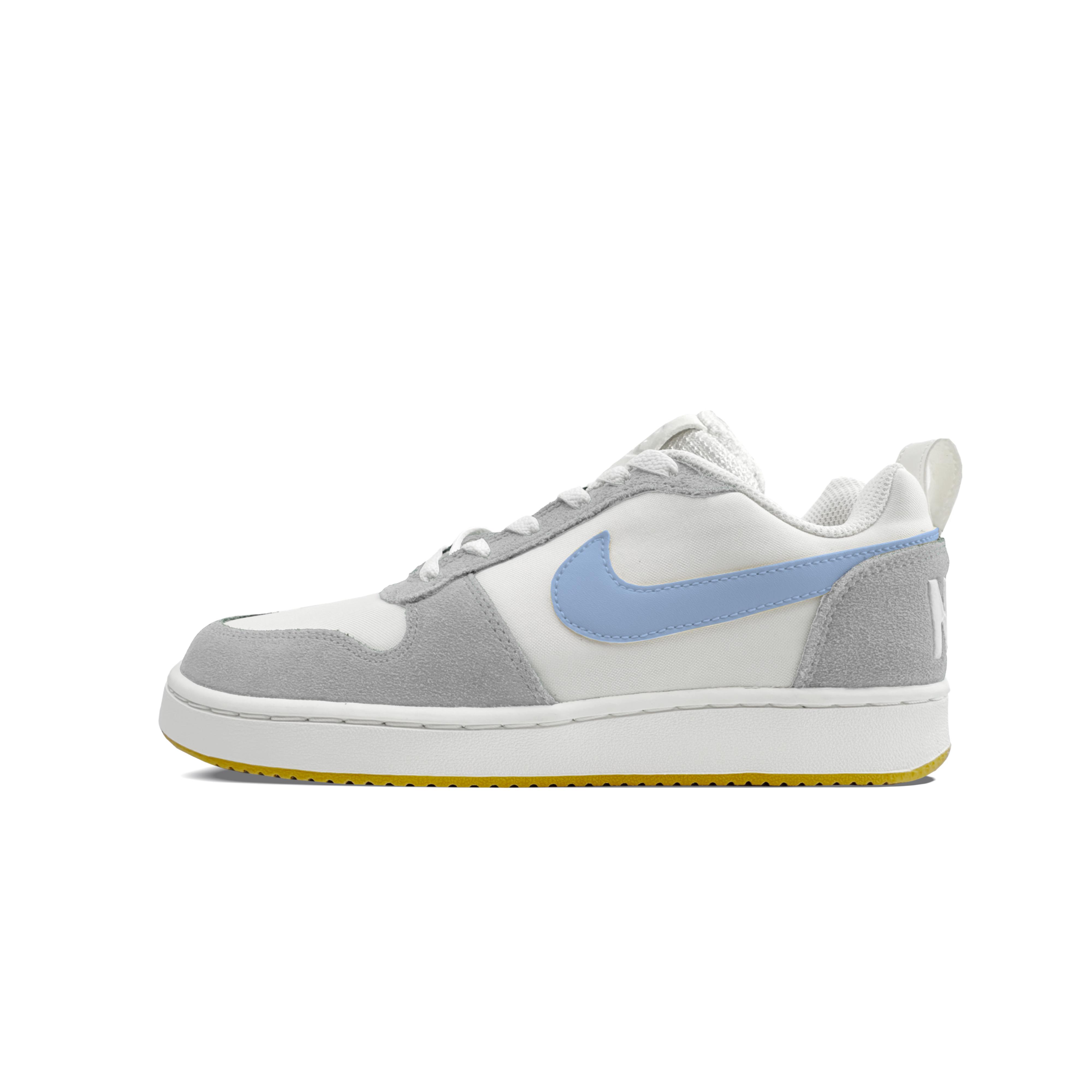

Nike Court Borough PRM Skateboard Shoes Men s Low Top Gray/Blue/White 844881-100(Team1201-) 41