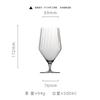 Nordic Transparent Crystal Glass Goblet Gusseted Vertical Design For Red White Wine Champagne Barware
