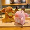 Adorable Capybara Plush Keychain With Flapping Wings Soft Pp Cotton Stuffed Animal