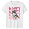 Happy Easter Unisexs TShirt Australian Shepherd Dog Lover Easter Gift For Her