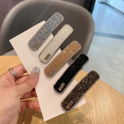 Versatile High-End Diamond Hair Clip: Fashionable Forehead & Bangs Accessory