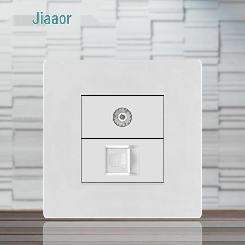 86 Typ Amerikanischer Standard Schalter- und Steckdosenpanel mit Doppel-USB & Typ-C, 3-Loch-Stecker für Japan & Taiwan, Unterputzmontage