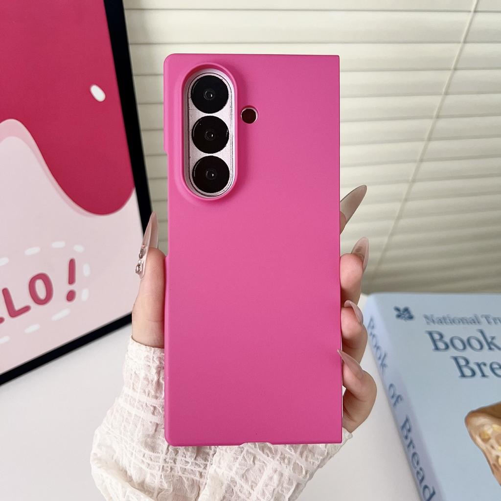Luxury Ultra Slim Hard Back Case for Samsung Galaxy Z Fold 7/6/5/5G/ZFold7/Z Fold 3/4/5 Shockproof Candy Solid Color Cover