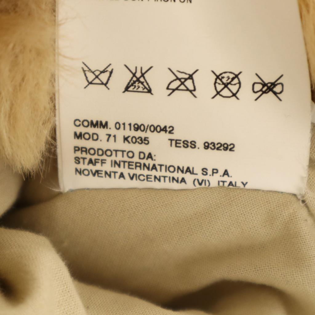 DSQUARED2 made in Italy Leather switching Mouton collar Corduroy jacket Women Used