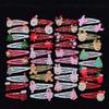 Lovely Christmas Hair Clip Sequined Nonslip Strong Clip Santa/Tree Decors For Christmas Holiday Hair Styling Accessories