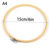 9 Styles Bamboo Frame Embroidery Hoop Ring Diy Embroidery Painting Cross Stitch Kit Round Bamboo Frame Sewing Tools Home Decor