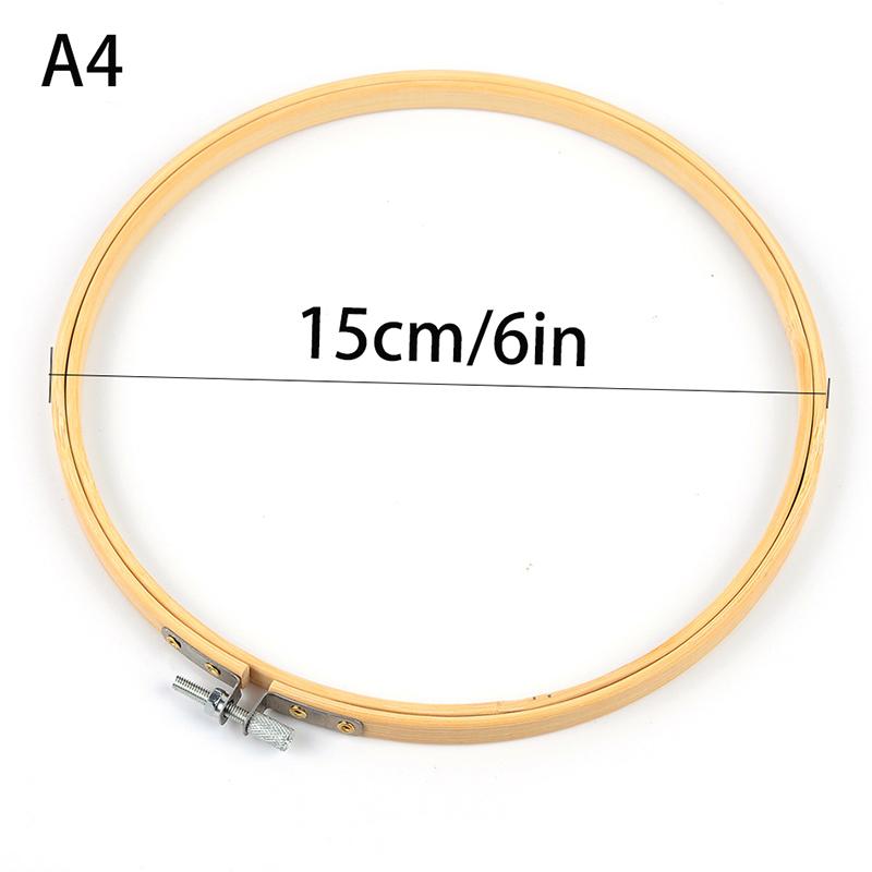 9 Styles Bamboo Frame Embroidery Hoop Ring Diy Embroidery Painting Cross Stitch Kit Round Bamboo Frame Sewing Tools Home Decor