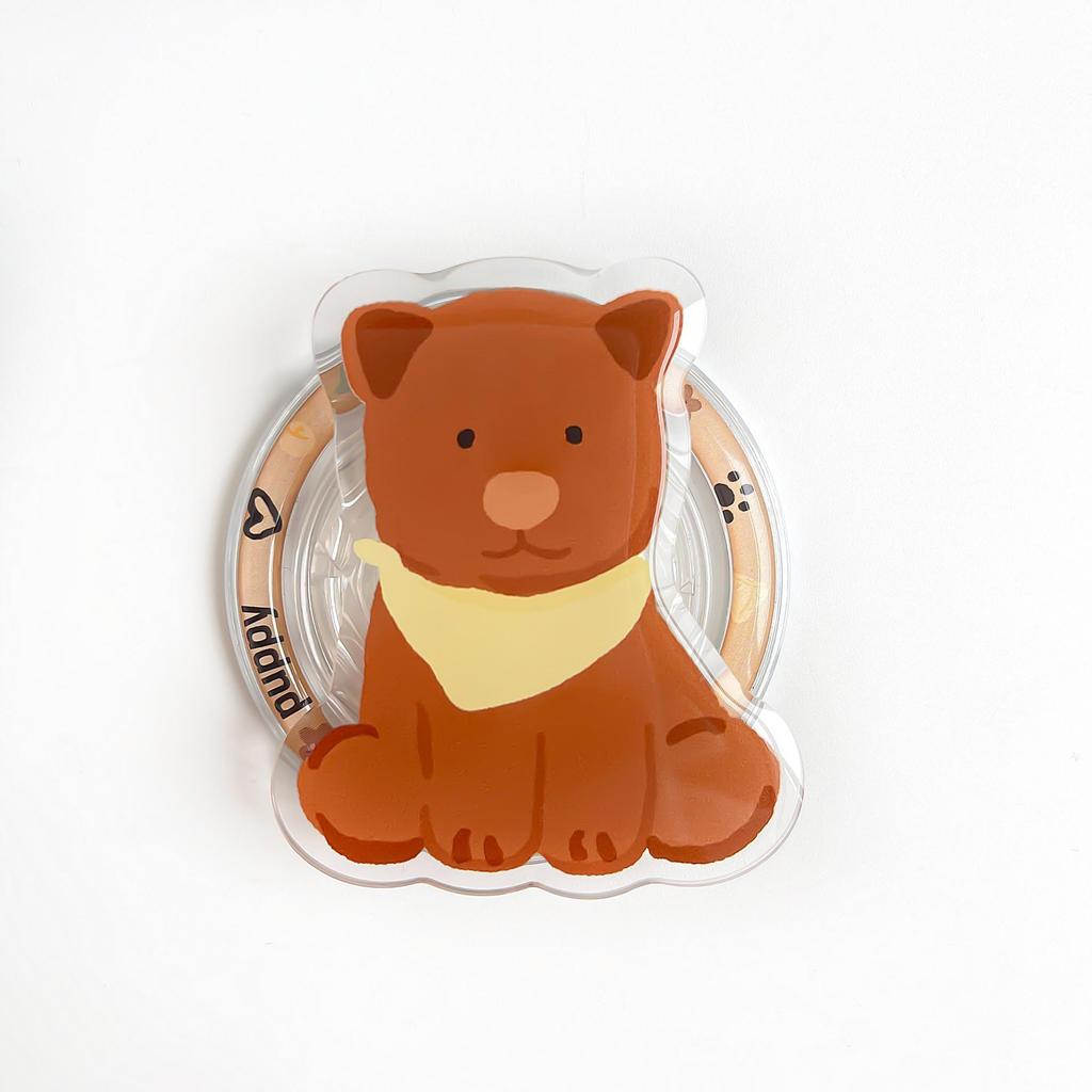 Magsafe Magnetischer Cartoon Handy Airbag Ständer - Einziehbarer Acryl Desktop Halter