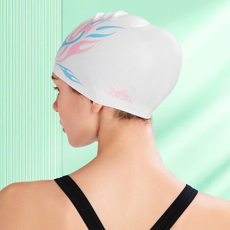 YINGFA Unisex Silicone Swim Cap for Long Hair
