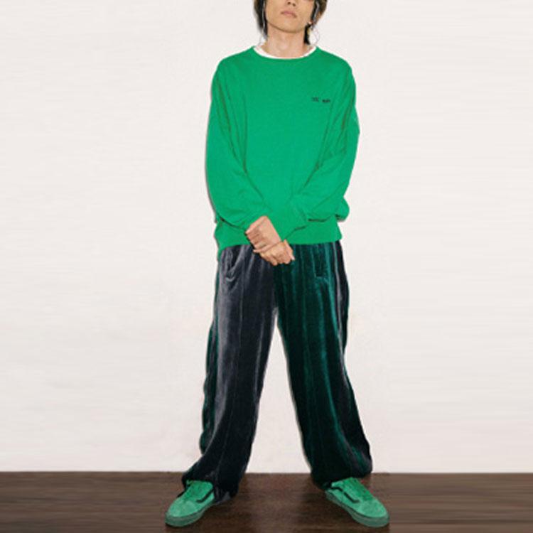 Vans Year Of The Ox Zodiac Series Solid Color Sports Casual Crewneck Sweatshirt Men sweatshirt Green VN0A5F5RZHF1