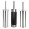 Stainless Steel Toilet Bowl Cleaning Brush with Handle-Mounted Cover, Vertical Storage, and Densely Bristles Brush Head for Bathroom