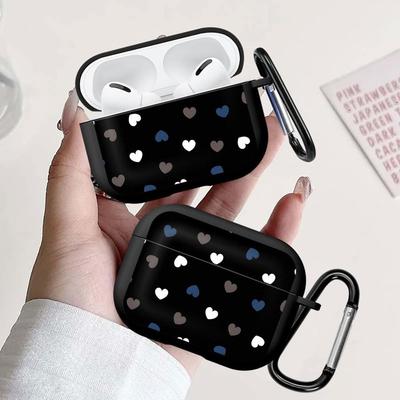 Brown Love Heart Case For Airpods Pro Pro3 2 4 1 Pro2 3 Earphone Cases Cover