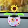 Solar Automatic Swing Solar Flower Car Ornaments