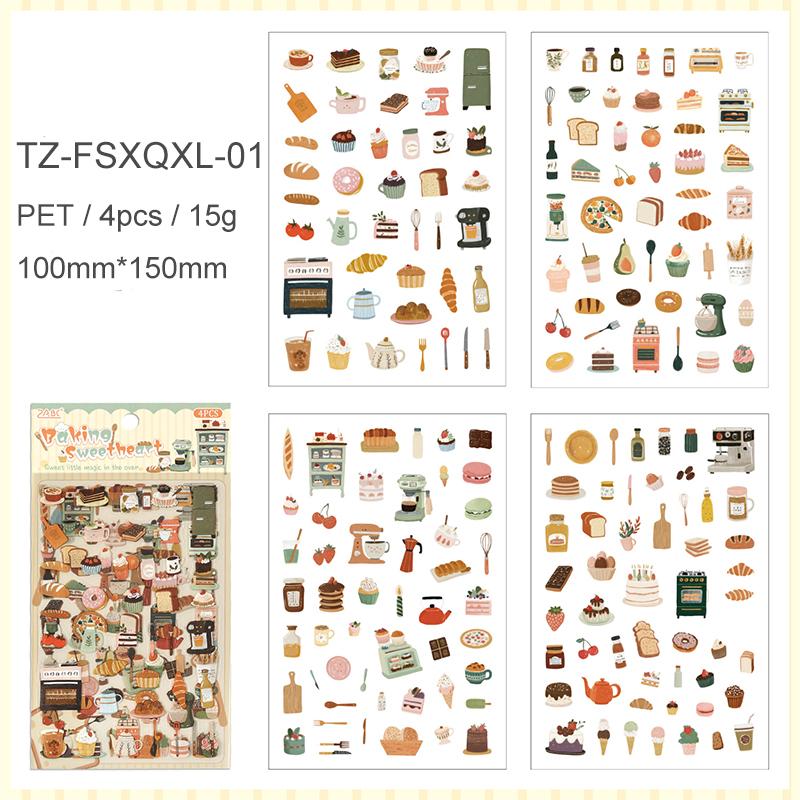 A Fleeting Pleasure Series Cute Life Landscape PET Sticker Creative DIY Journal Material Collage Scrapbooking Stationery