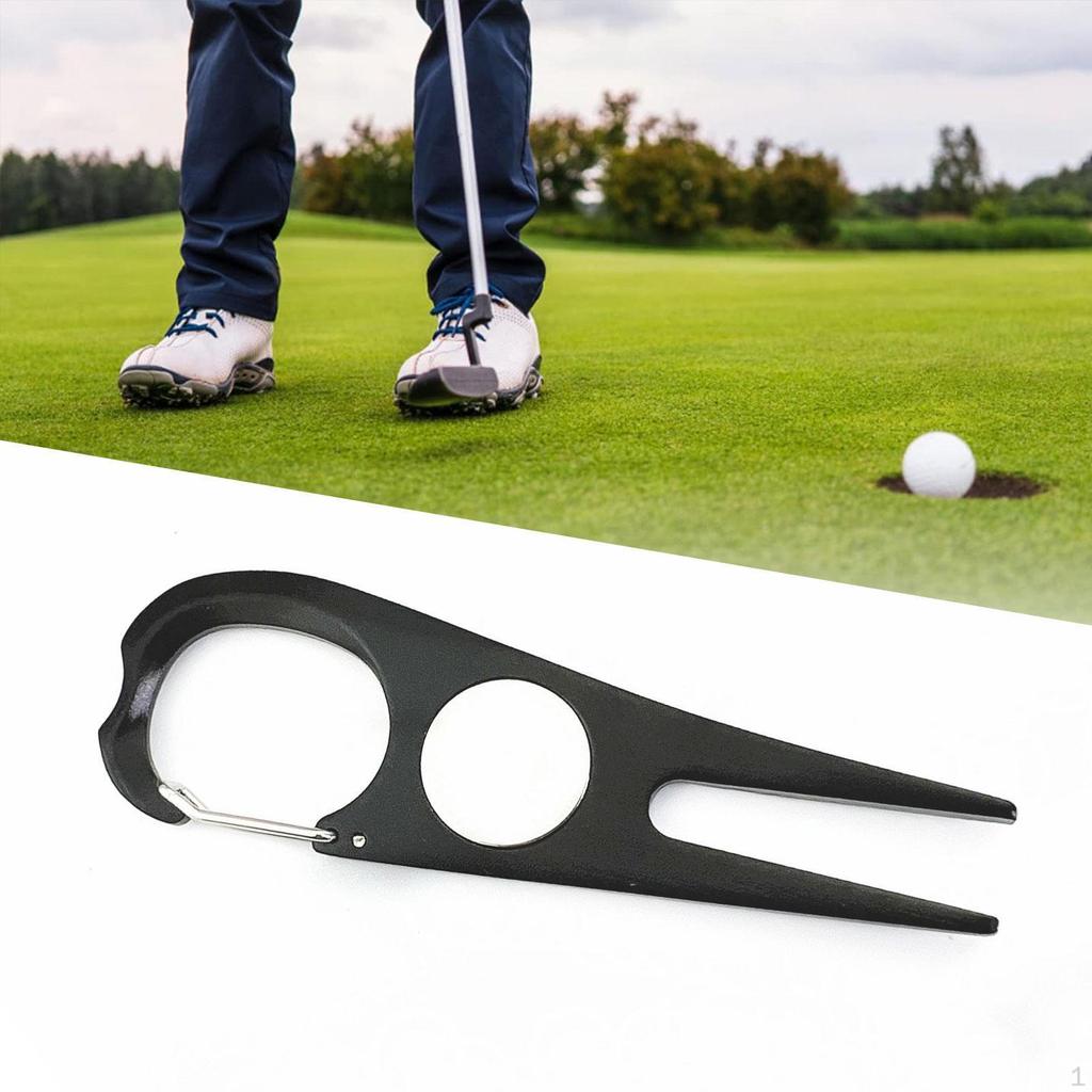 Golf Divot Repair Tool Green Fork Groove Cleaner Lightweight Replacement Accessories Stainless Steel