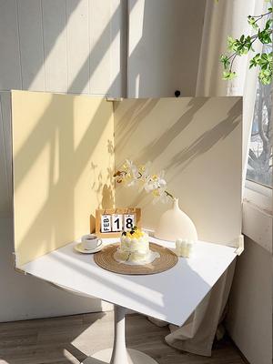 PVC Foto-Hintergrund: Kuchen-Szenerie Wanddeko für Studiofotografie