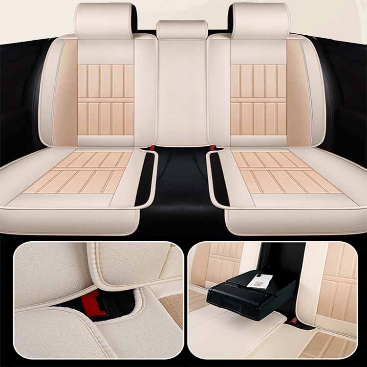 Full Envelope Car Seat Cover Breathable Seat Cover Linen Special Cushion Four Seasons Universal Seat Cushion