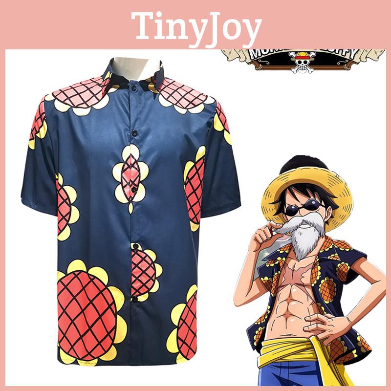 Eye-catching One Piece Luffy Sunflower Shirt For Cosplay Or Daily Wear