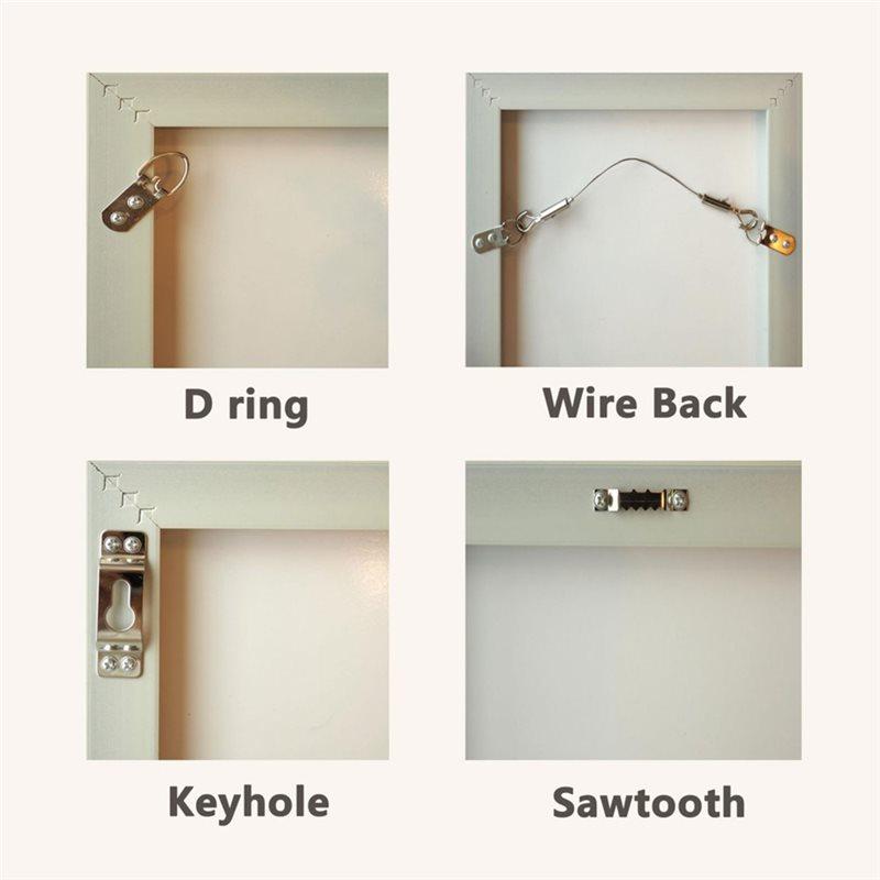 A25F-Picture Hangers Removable Adhesive Strips Damage-Free Wall Mount For Keyhole And Other Frames