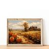 The Four Seasons Vintage Rural Scenery Posters and Prints Canvas Printing Wall Art Picture for Living Room Home Decoration