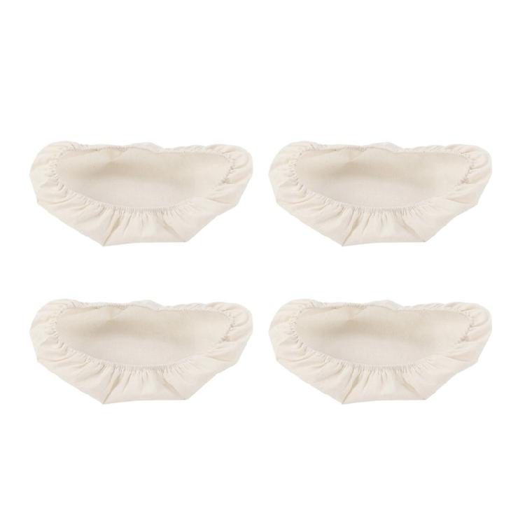 Cotton Linen Bread Bowl Covers Pack of 4 Washable Cotton Fabric Lid for Proofing Dough and Kitchen Organization