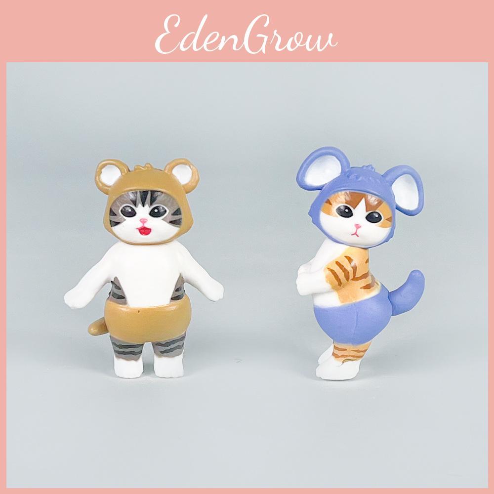 Mofusand Cute Cat Animal Costume Model Ornament Set For Play And Display