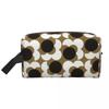 Travel Orla Kiely Wallpaper Toiletry Bag Cute Flowers Floral Retro Cosmetic Makeup Organizer Women Beauty Storage Dopp Kit Box
