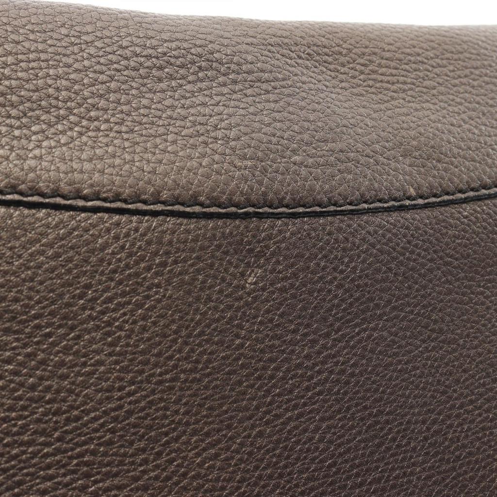 Used CELINE Messenger bag Shoulder Bag leather Brown Used Women