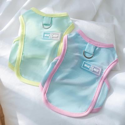 Cat Summer Breathable Casual Wind Cool Ice Silk Vest Dog Macaron Hairless Cat Pet Cat Clothes