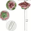 25pcs, Real Touch Cinnamon Rose Flower Arrangement for Home, Office, and Wedding Decor - Perfect Valentine's Day, Birthday, and Mother's Day Gift