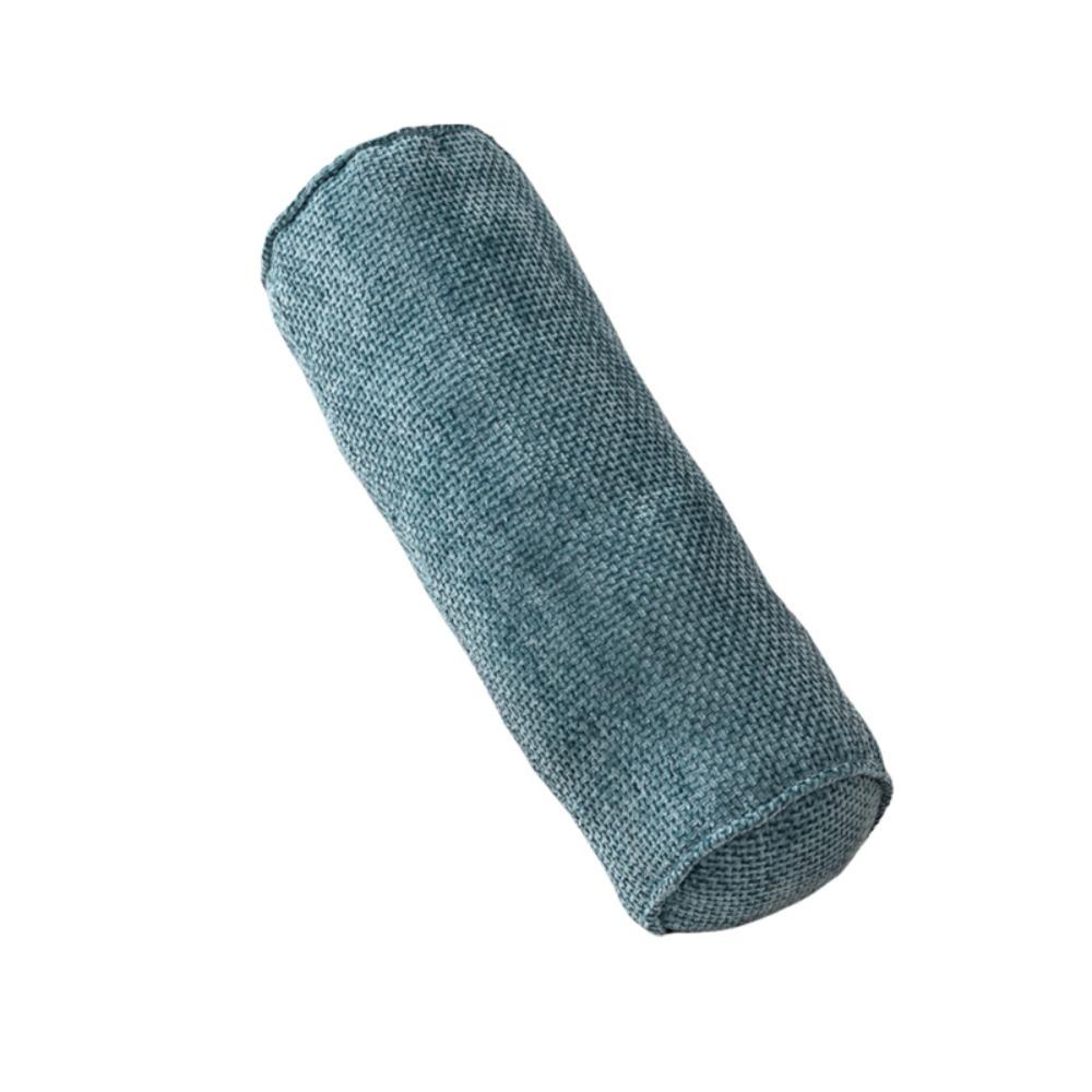 Solid Color Chenille Cylinder Pillow Japanese Style Back Lumber Support Pillow Sofa Cushion  Leg
