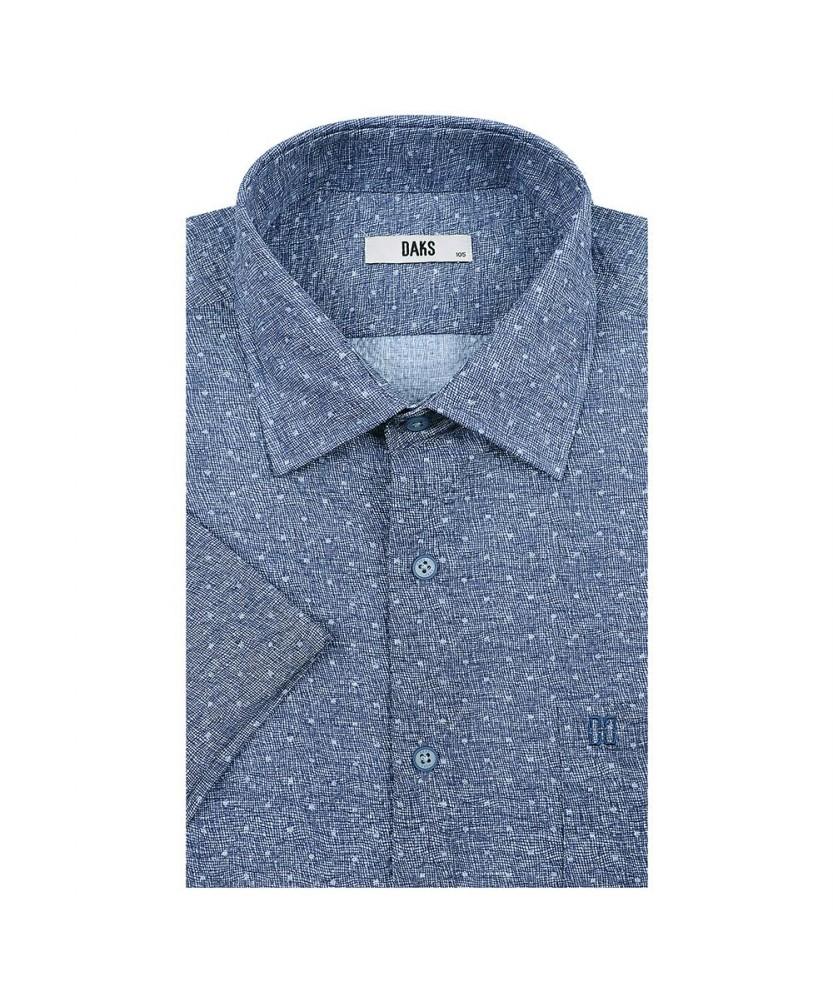 Dagseusyeocheu No-Care Seersucker Dot All-Over Print Shirt_Dms3Shcs103N1