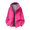 Men Spring Autumn Outdoor Climbing Windproof Waterproof  Softshell Jacket Hooded Running Sportswear Coat