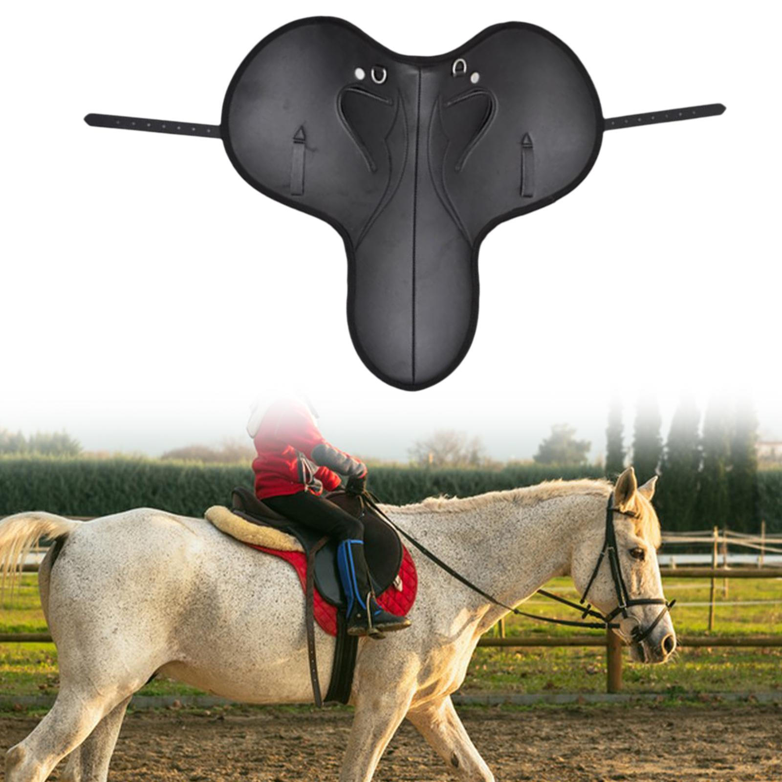 

Подкладка для седла лошади, оборудование для выездки, защита бедер, противоскользящее сиденье для верховой езды чёрный