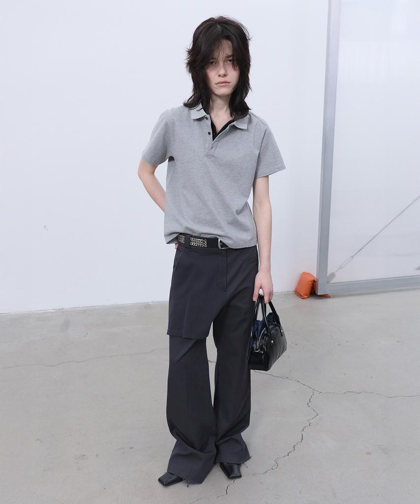 LCDC™ Overlay Straight Pants (Dark Gray)