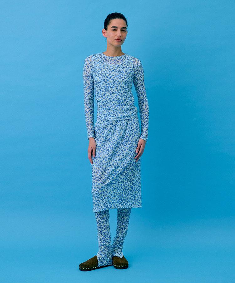 WNDERKAMMER Crinkle T-Shirt_Light Blue