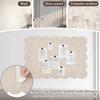 Scalloped Felt Bulletin Board Decorative Picture Display Felt Pin Board with Double Sided Adhesive Backing for Home Classroom