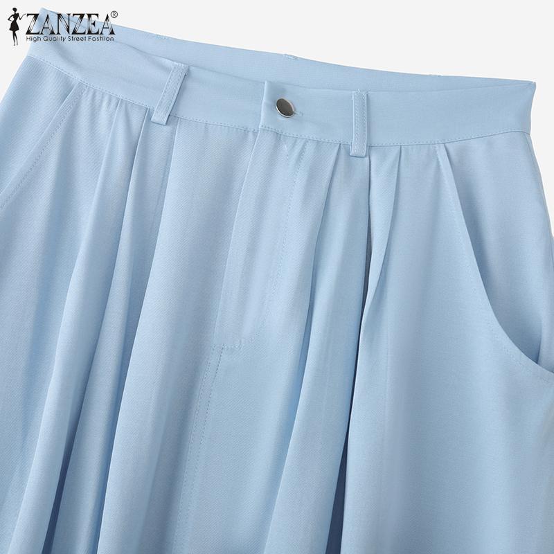 ZANZEA Lässige, einfarbige, lockere Midiröcke für Damen