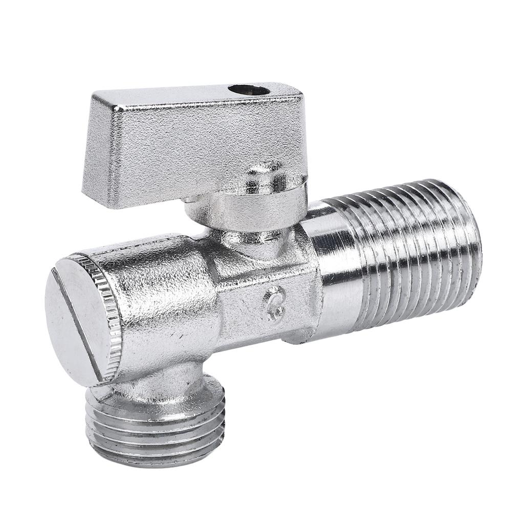 Eckventil Messing 1 4 Vierteldrehung G1 2in Einlass G1 2in Auslass Wasserabsperrung für Wasserspüle Badezimmer Toilette