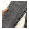 Spliced Leopard Print Stretch High Waist Tight Look Slim Hairy Edge Pencil Foot Pants Winter