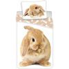 Duvet Cover - GENERIC - Bunny - 140x200 Cm - Reversible - 100% Cotton