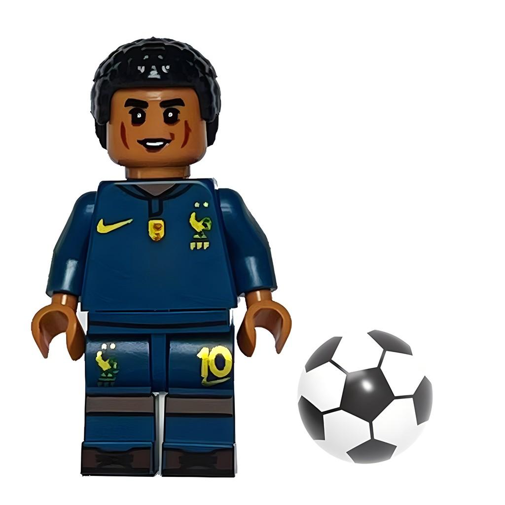 Leo Neymar Messi Cristiano Ronaldo Plastic Football Figurine Building Blocks
