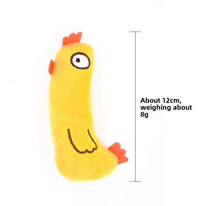 Catnip Plush Toy Cartoon Penguin Dinosaur Cobra Rooster Crowing Paper Mint Plush Cat Toy