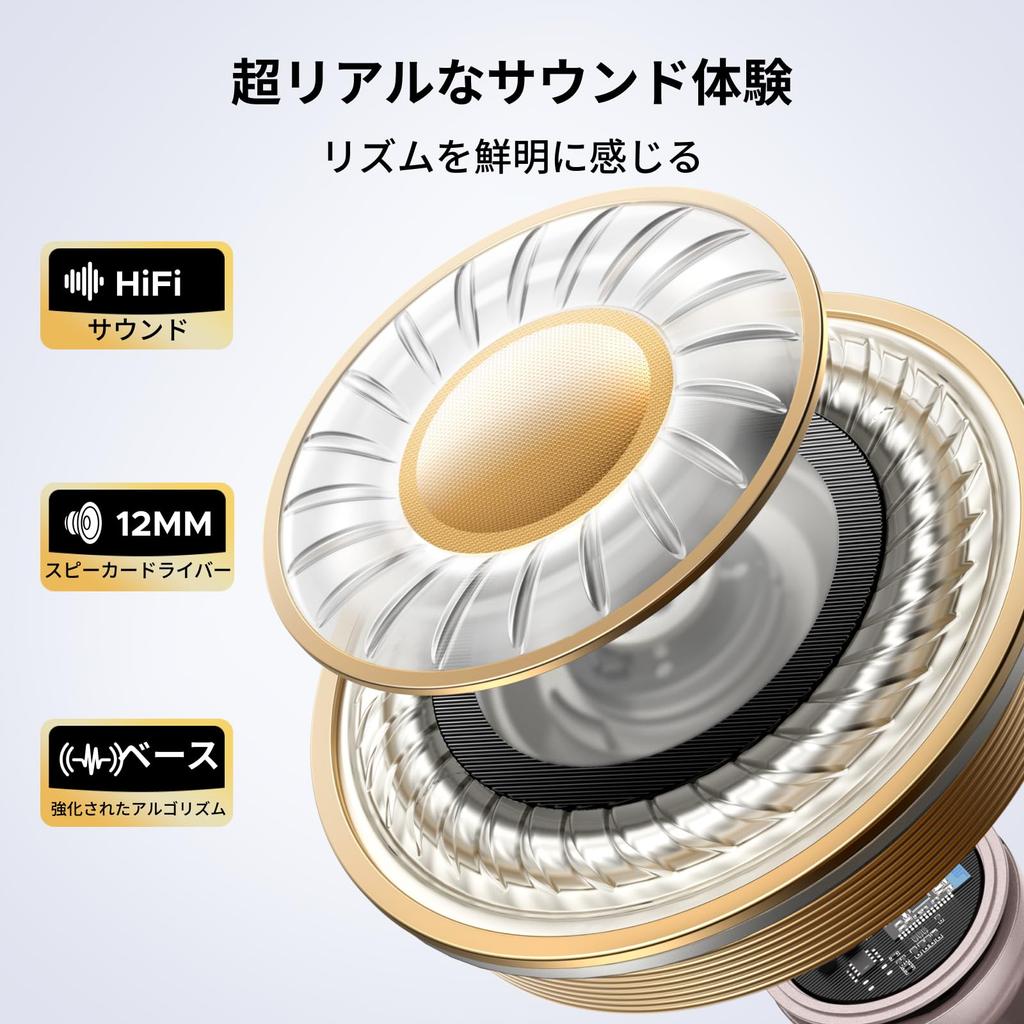 ClipBuds Bluetooth Ear Cuffs Noise Cancelling Technology 12mm Titanium Driver 30 Hours Total Playback 4 Microphones IPX5 Waterproof AI Call Noise
