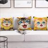 Cartoon Flowers Cat Cute Cushion Cover Pillow Cover Decoration Room Home Sofa Living Office Car Nordic Simplicity