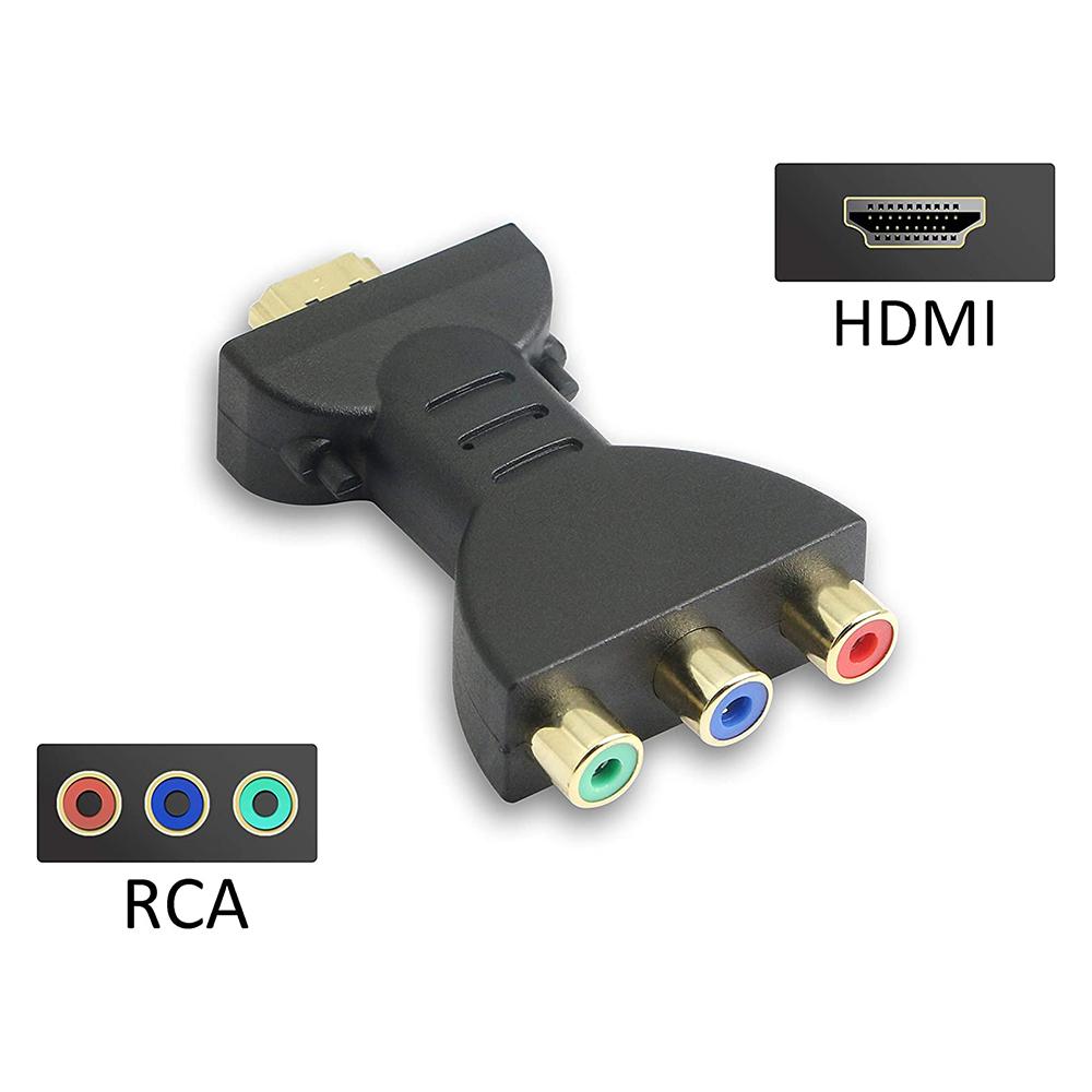 

HDMI Male to 3 RCA Female Adapter AV Audio Video Converter TV DVD Projector Home Theater Connecter As Shown A