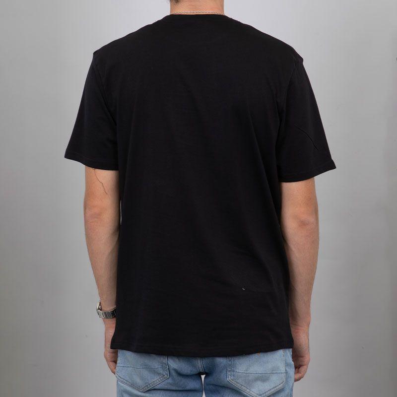 Tee shirt noir col rond regular logo brodé Homme ELLESSE