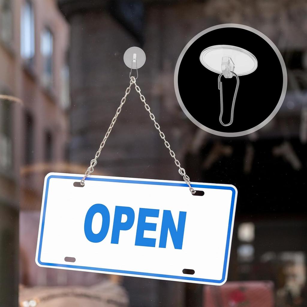 Adhesive Ceiling Hooks, 20pcs Round Self-Adhesive Ceiling Hooks Without Drilling Removable Transparent Wall Hanger for Festival Wedding Birthday