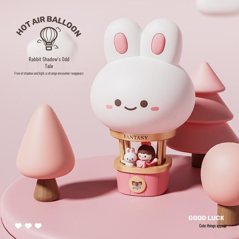Charming Hot Air Balloon Night Light: Cute Cartoon Lamp & Kids' Gift